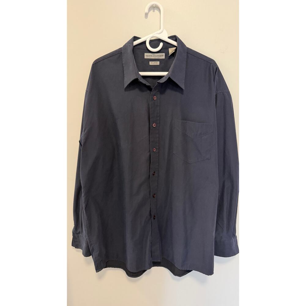 Maxini Collezione L’Evoluzione Diun Classico Navy X Large Dress Shirt